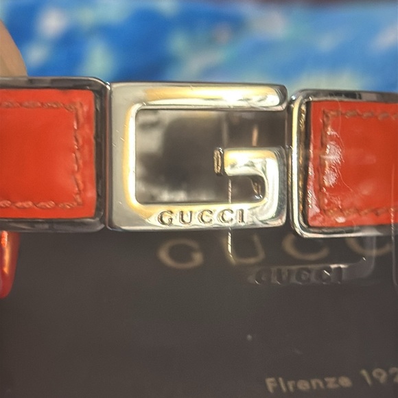 🔥🔥🔥low start🔥🔥🔥🔥Gucci orange, leather wrapped around silver with poor opening - Picture 3 of 9